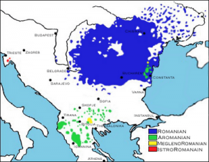 Romanii - Harta etnica - Balcani